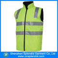 Vestuário de trabalho personalizado Hi Vis Fluorescence Green Safety Reflective Vest